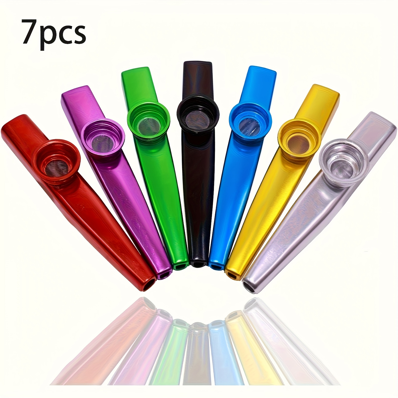 Ukulele Beginner Kit - 7pcs Metal Kazoos Simple Design Lightweight