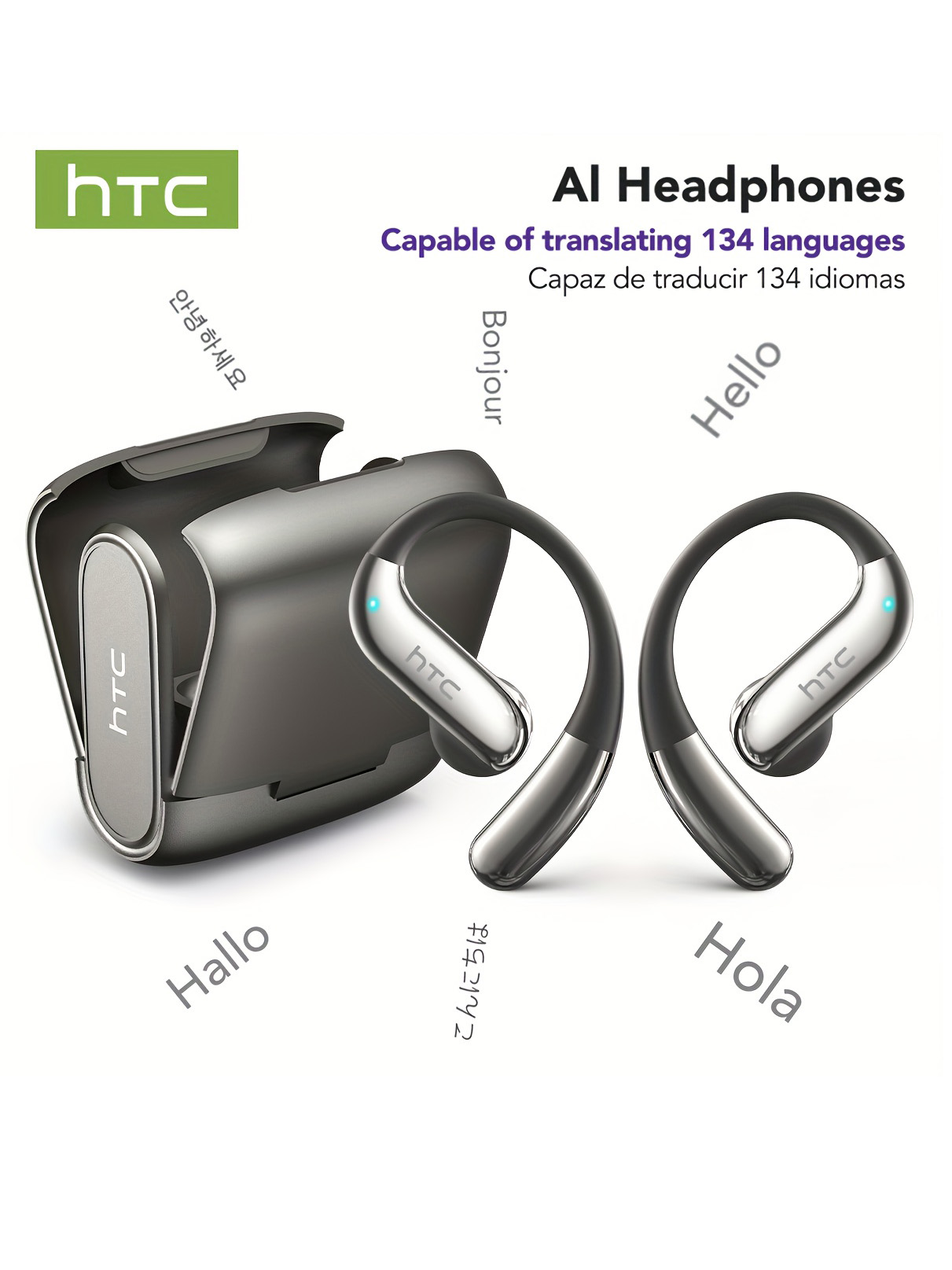Audio To Music - Open-ear Bluetooth Headphones HTC 30 Hrs
