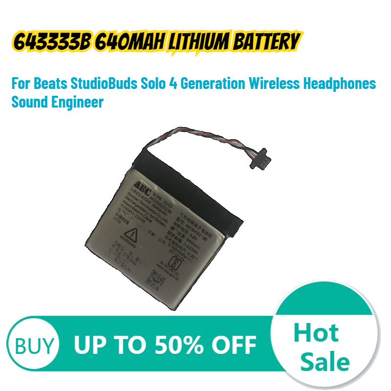 643333B 640mah Lithium Battery - Beats Headphone Solo 4 review and price