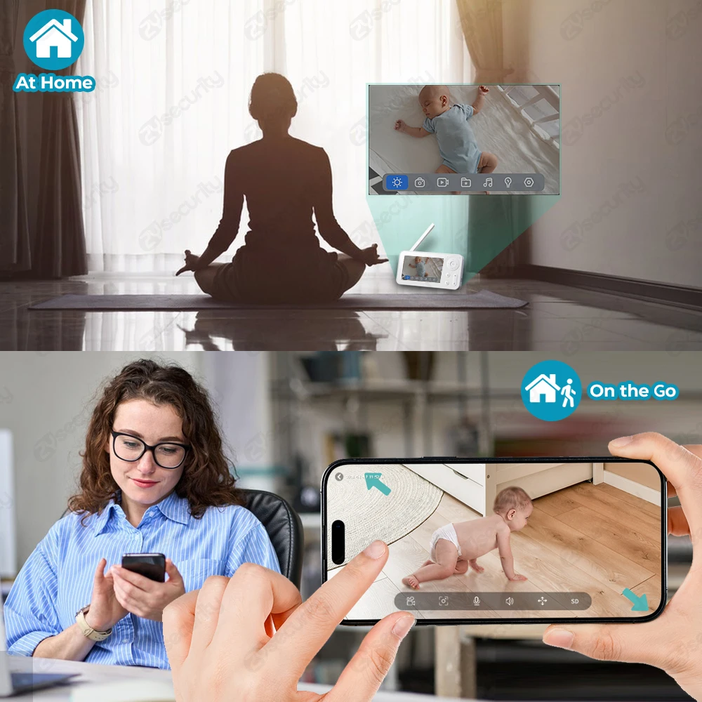 2K WiFi Baby Monitor with Scre - Audio Detect Music review and price
