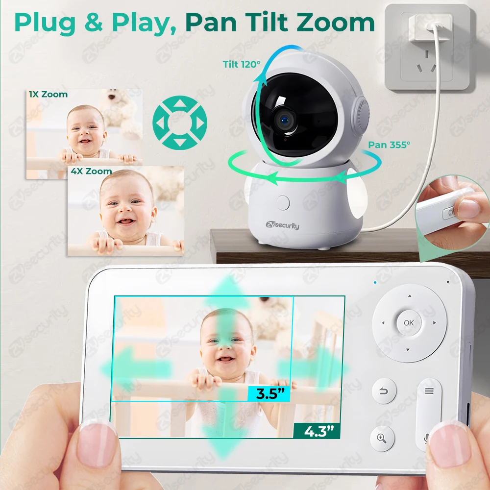 2K WiFi Baby Monitor with Scre - Audio Detect Music review and price