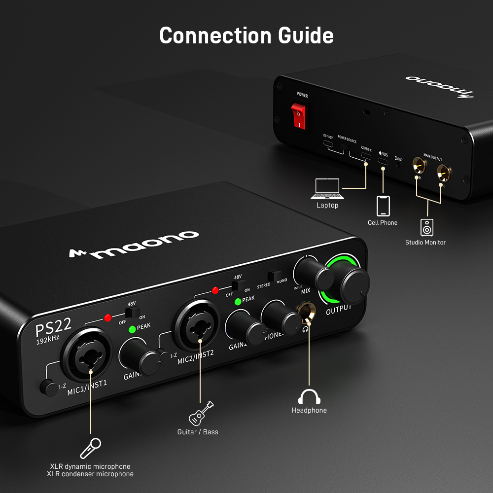 MAONO PS22 Professional Audio  - Audio Music Production review and price