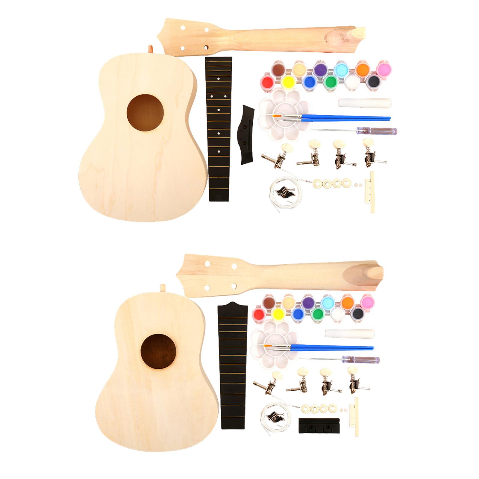 Ukulele DIY Kits Handwork Craf - Ukulele Beginner Kit review and price