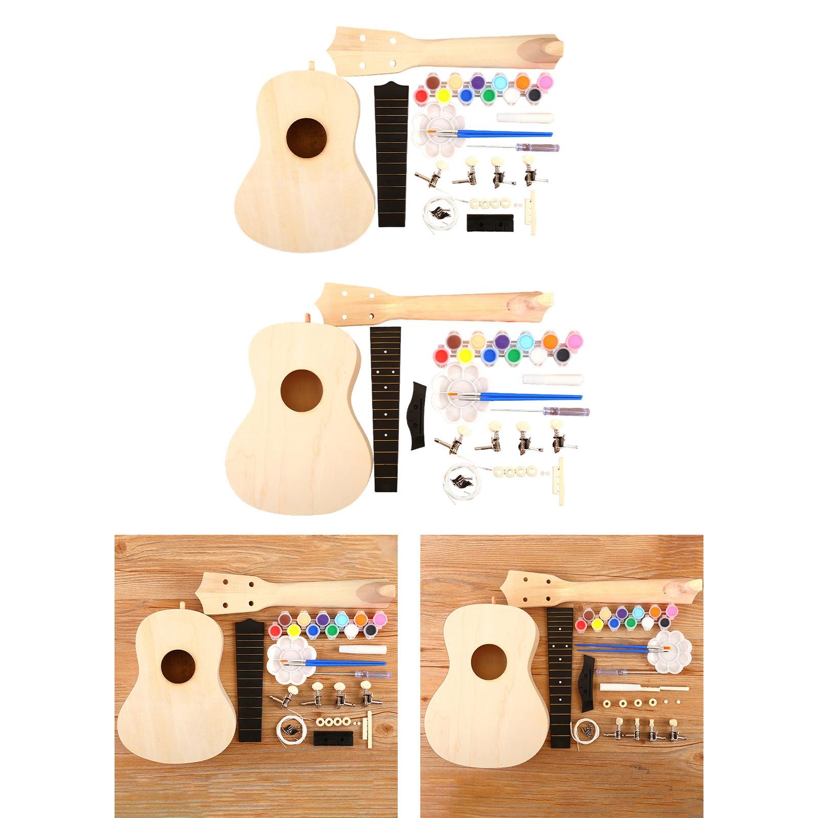 Ukulele DIY Kits Handwork Craf - Ukulele Beginner Kit review and price