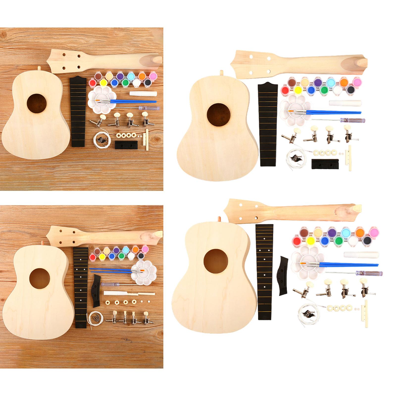 Ukulele DIY Kits Handwork Craf - Ukulele Beginner Kit review and price