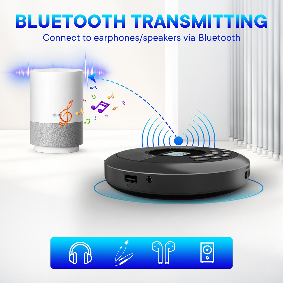 Portable CD Disc Machine MP3 U - Audio Music Mp3 Songs review and price