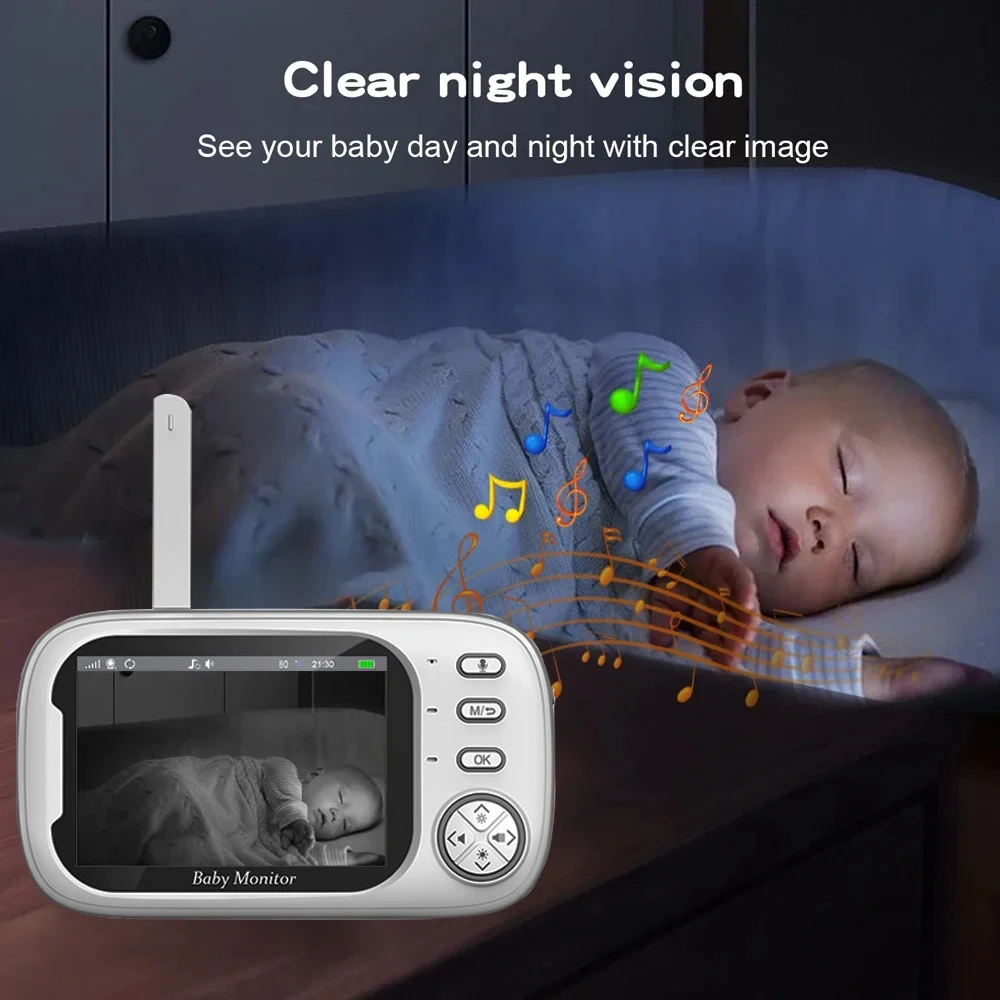 Baby Monitoring Camera 3.5 Inc - Audio Detect Music review and price
