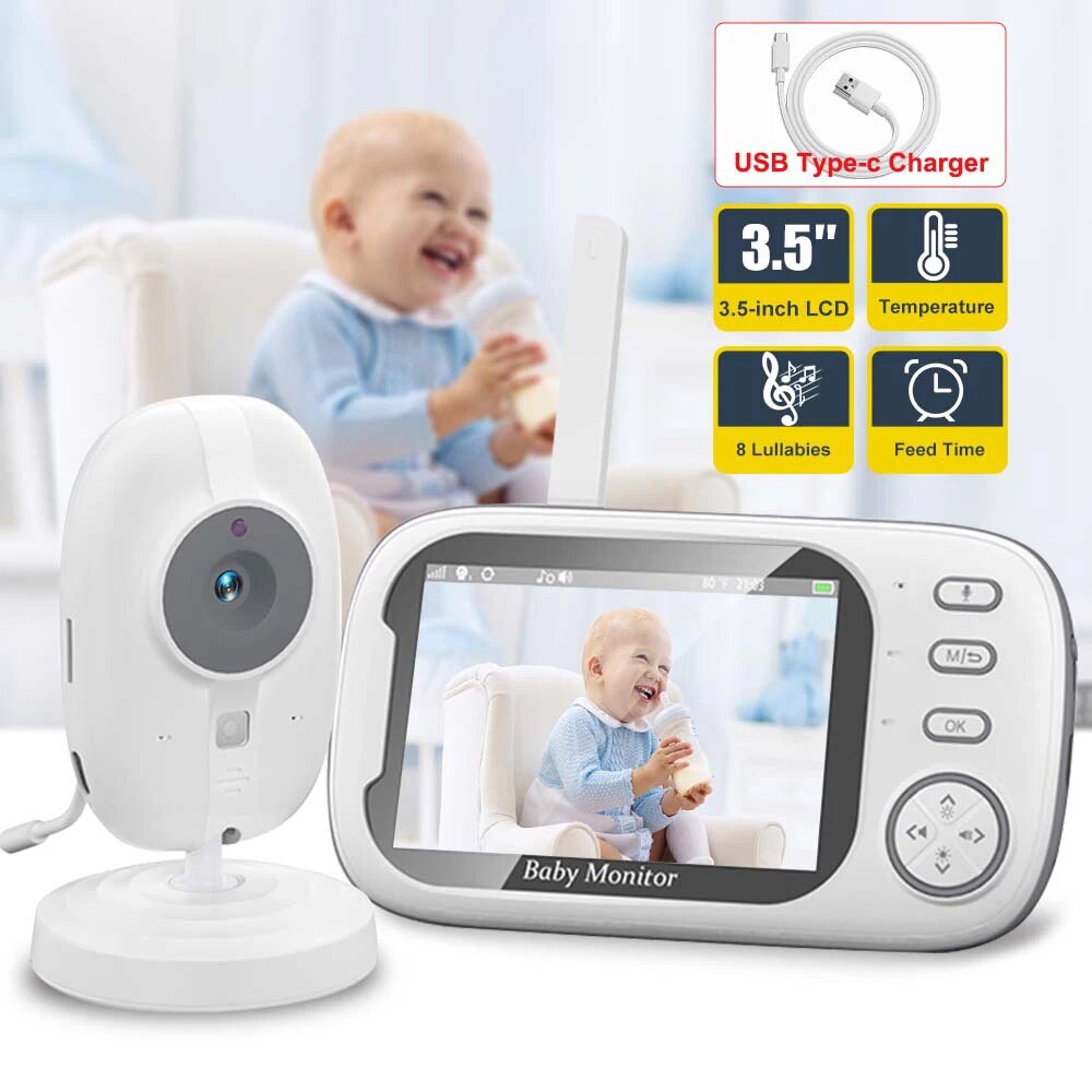 3.5'' Video Baby Monitor 2.4G  - Audio Detect Music review and price