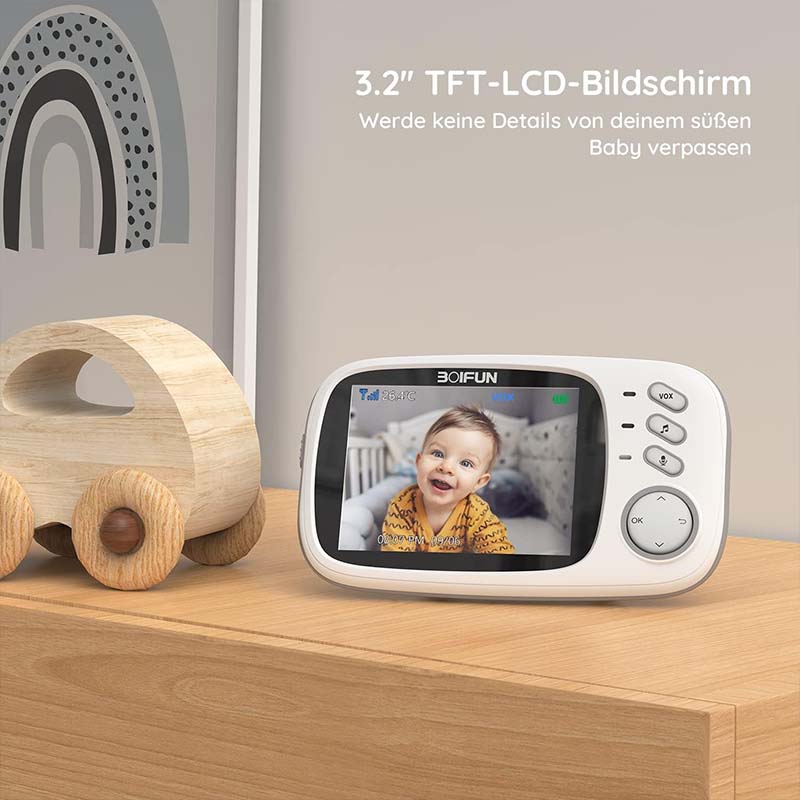 Boifun 3.2 Inch Digital LCD Sc - Audio Detect Music review and price
