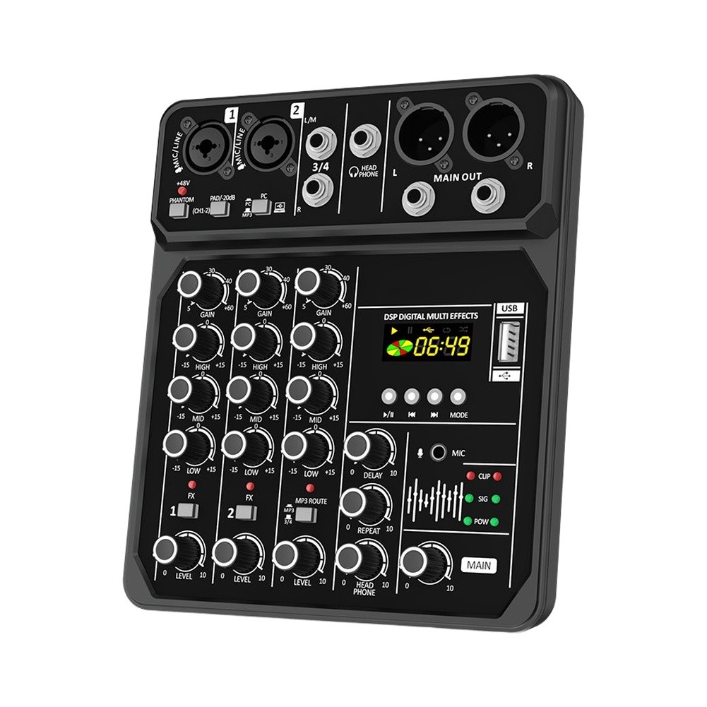 Portable 4-Channel Audio Mixer - Audio Music Production review and price