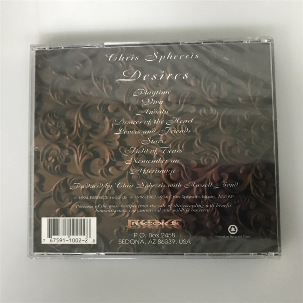 CD 'Desires' Chris Spheeris Mu - Audio To Music review and price