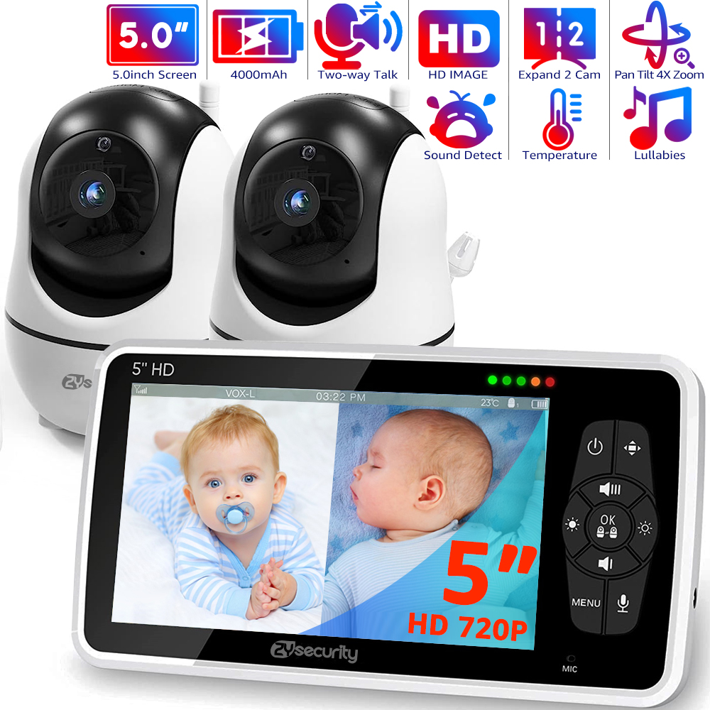 5''Video Baby Monitor with 2 C - Audio Detect Music review and price