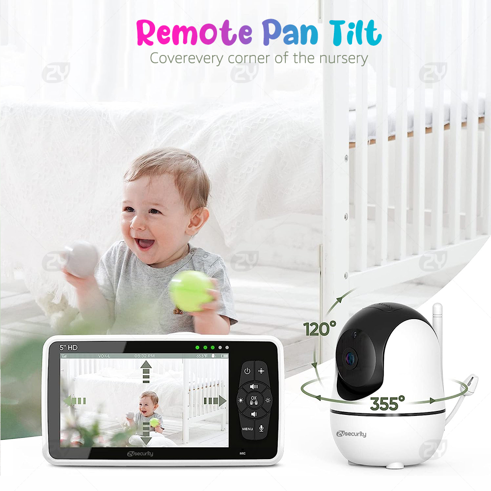 5''Video Baby Monitor with 2 C - Audio Detect Music review and price