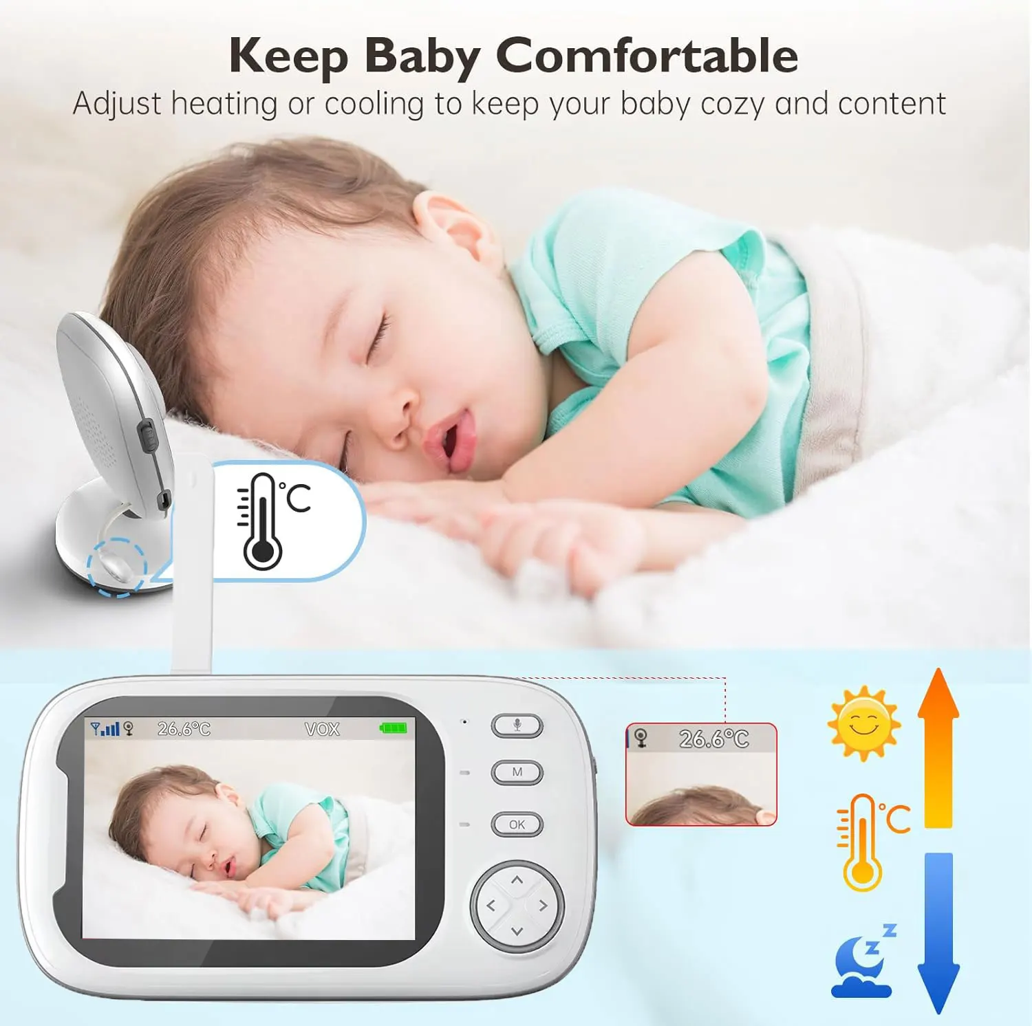 Video Baby Monitor 2.4G Mother - Audio Detect Music review and price