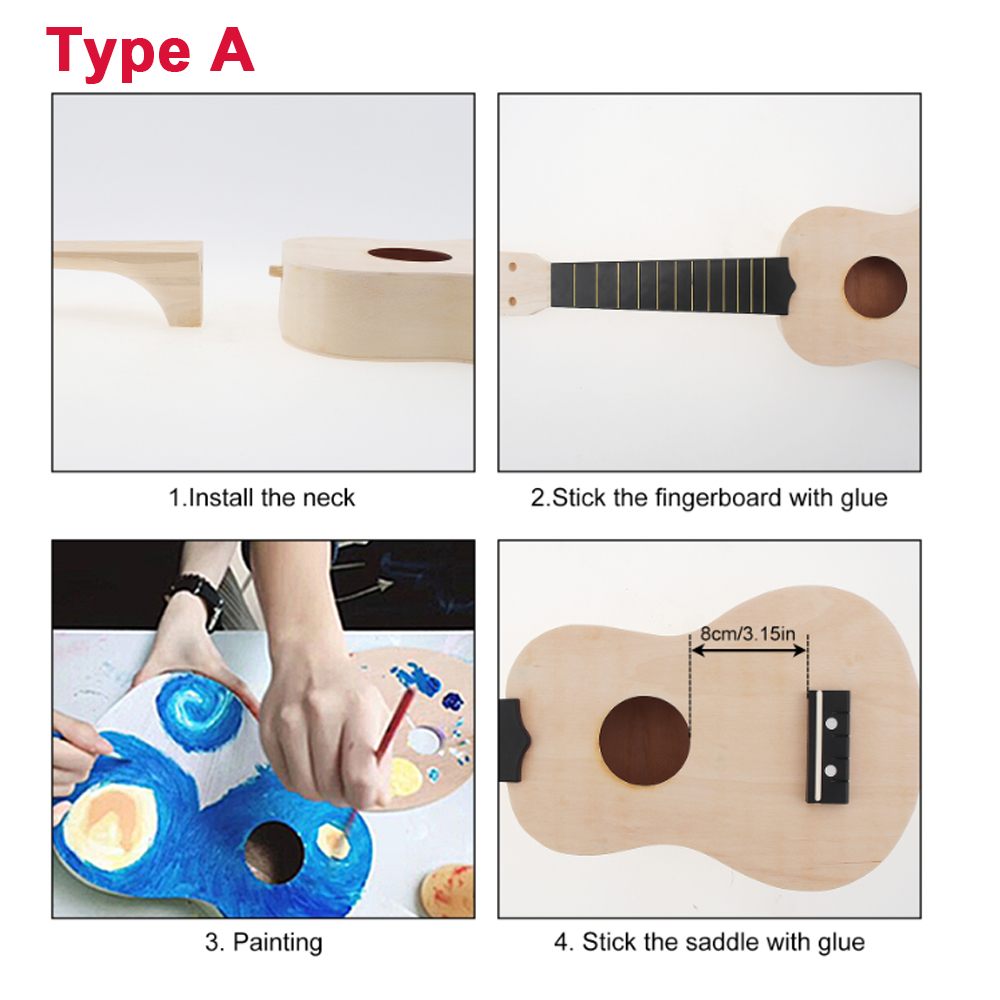 DIY Ukulele  21 Inch  Kit Deer - Ukulele Beginner Kit review and price