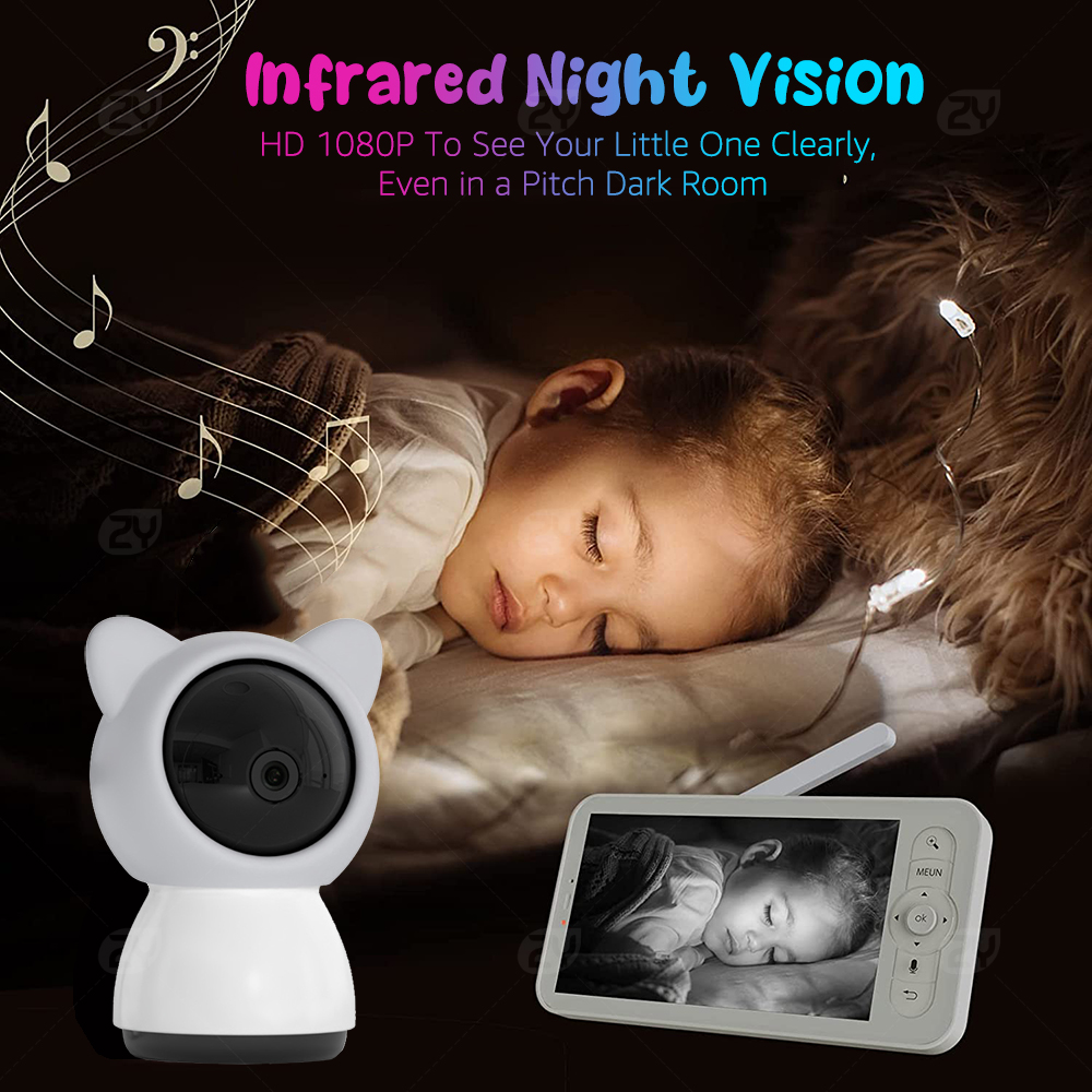 HD WiFi Baby Monitor with APP, - Audio Detect Music review and price